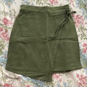 a new day Forest Green Mini Skirt